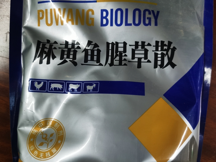 麻黃魚腥草散--肺熱咳喘、雞支原體病，胸膜肺炎與支原體混合感染