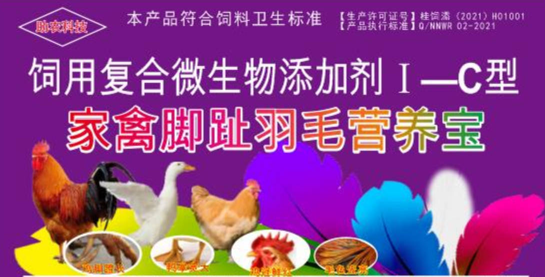 家禽腳趾羽毛營養(yǎng)寶，短時間加快家禽長出長腳趾、羽毛，并且能夠增肥增重和肉質(zhì)改善的產(chǎn)品